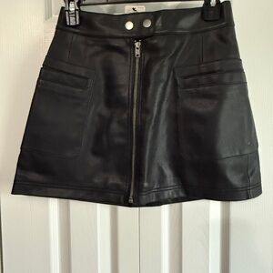 Free People Black Mini Skirt for Night Out
